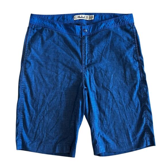 Vtg Woolrich Mens Board Shorts Size 30 90s Blue Swim Trunks Surf & Beachwear - Picture 1 of 3